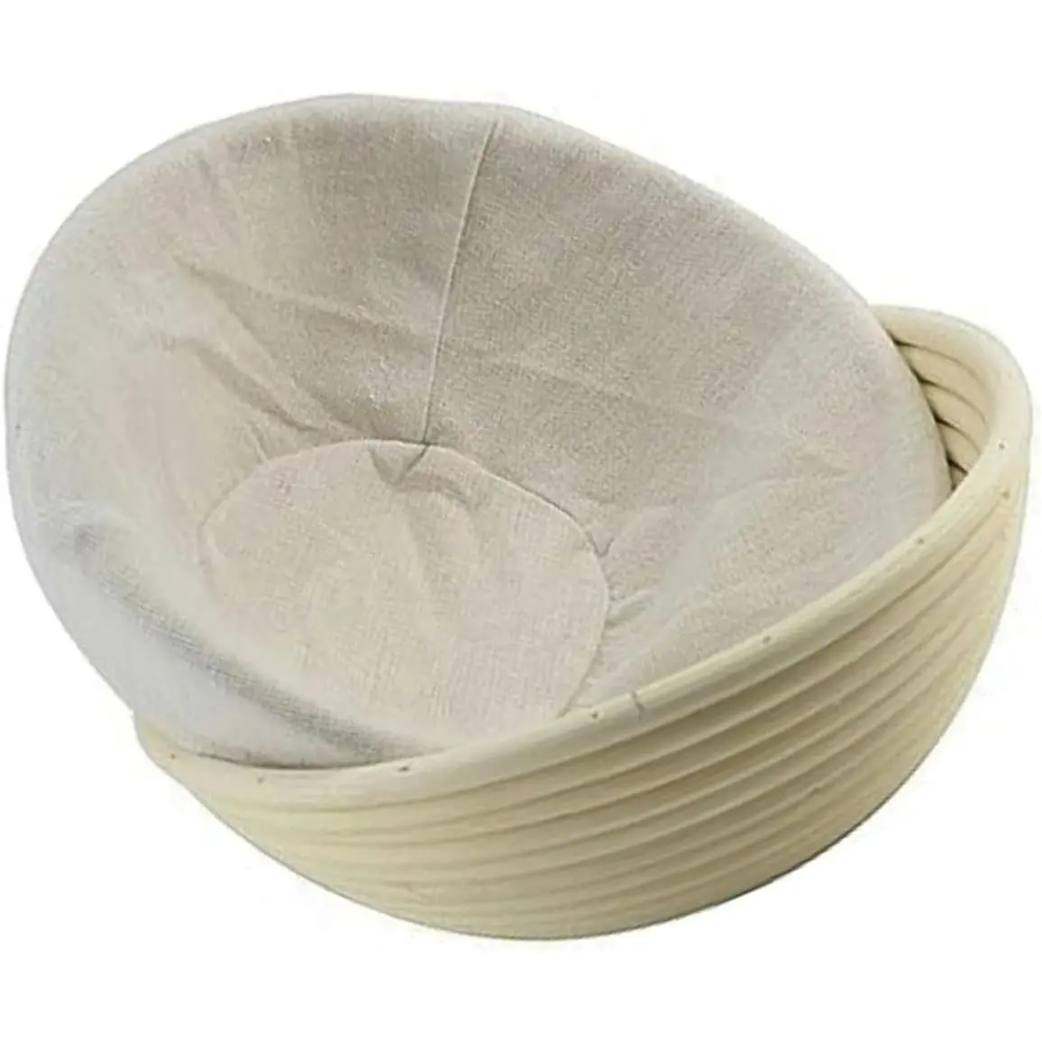 Flaxen Proofing Bread Basket Cloth,  Breathable Liner  Flax Proofing Bread Cloth, Round Cloths Baking supplies Bread Proofing Baskets,Baking Tools and Accessories (9 inch)