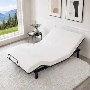 Adjustable Bed Frame Electric Steel Heavy Duty Base with Wireless Remote Control for Queen King Mattress Bedroom Sleep Relax 1000lbs Max Capacity