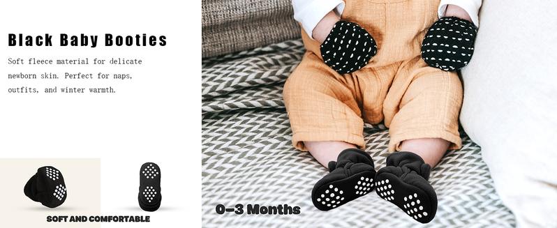 Baby Fleece Booties Newborn Unisex Booties Non-Slip Newborn Infant First Walkers Warm Shoes House Slippers for Baby Boys & Baby Girls Toddlers Baby Fleece Booties Newborn Unisex Booties Non-Slip Newborn Infant First Walkers Warm Shoes House Slippers for Baby Boys & Baby Girls Toddlers