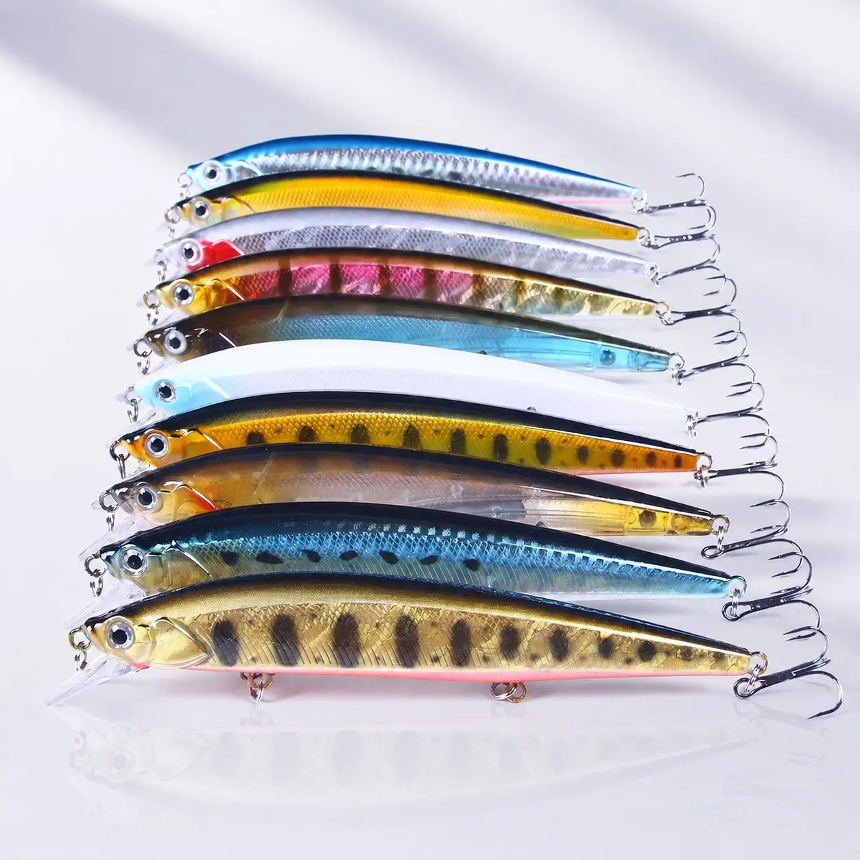 5pcs 14cm 18g Super Large Lure, Floating Minnow Fishing Bait, Long Cast Freshwater Soft Plastic Lures, Ideal for Anglers