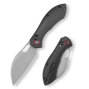 Trivisa Batwing Pro-Bm/l Folding Knife, 3.4'' 14c28n Stainless Steel Micarta Handle, Outdoor Tactical Climbing Tool, Outdoor Knives