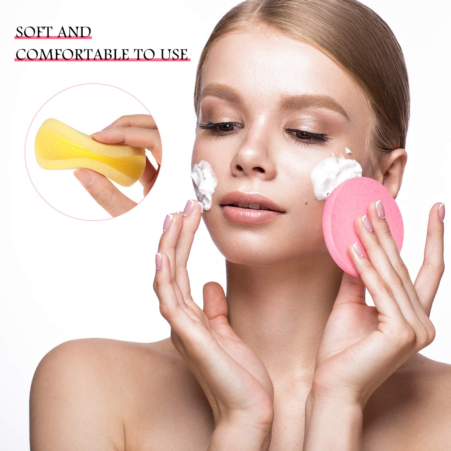 Facial Cleansing Sponge, 120pcs/set Compressed Facial Puff, Professional Skincare Tools for Beauty Salon
