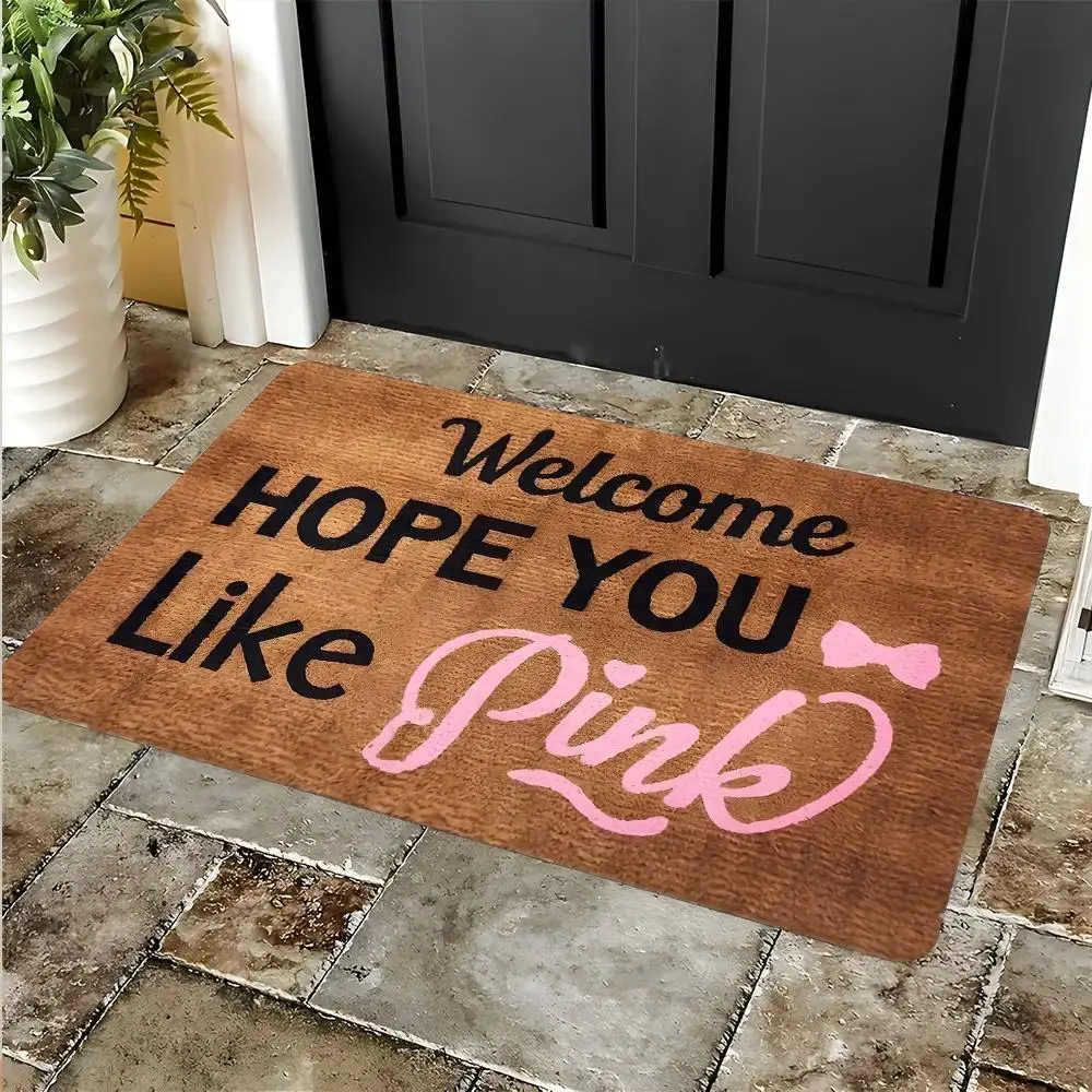 Funny Hope Welcome Like Anti-slip Doormat, Humorous Decorative Entrance Rug, Highly Absorbent, Weather Resistant Floor Mats, Anti-slip Quick drying Soft Carpets, Indoor Outdoor Entrance Carpet Home Decor, Gifts for Family and Friends