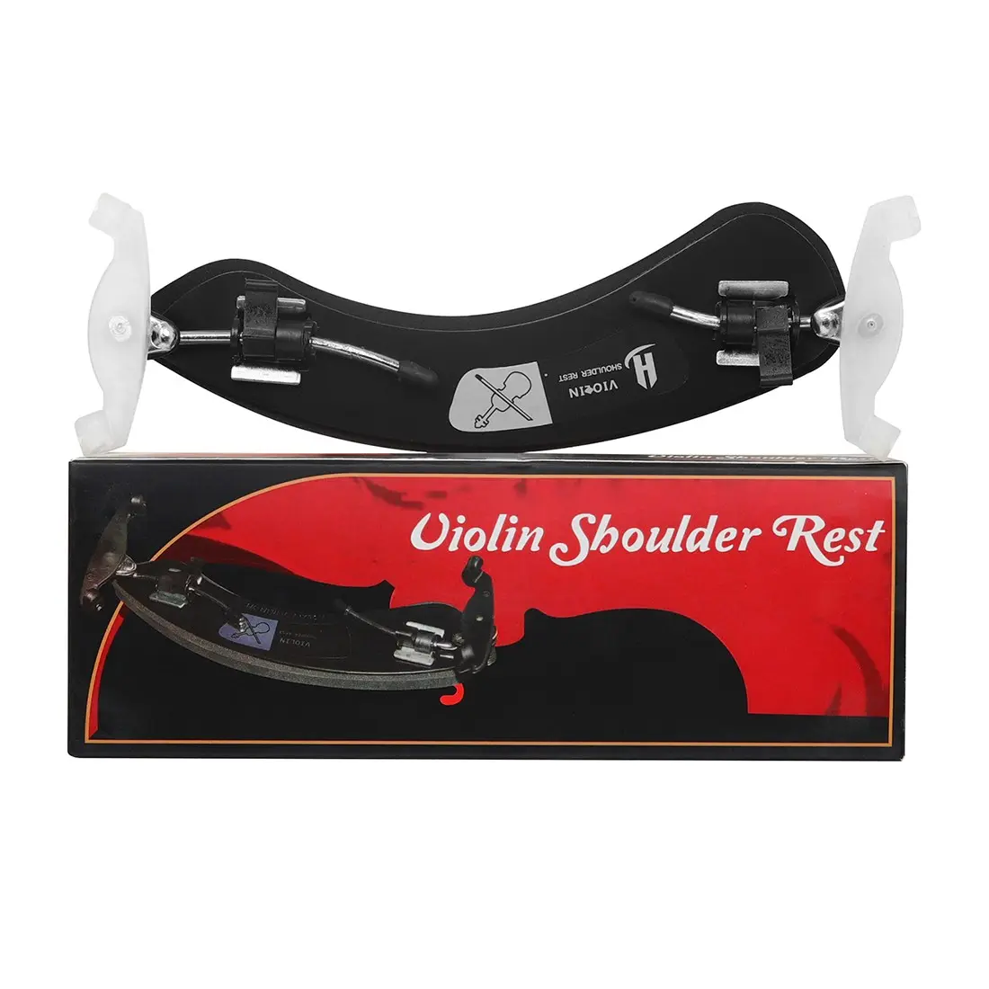 Violin Shoulder Rest Anti-Wolf Plastic Ln140, Durable Violin Accessory, Paper Box Packaging, Essential for Musicians