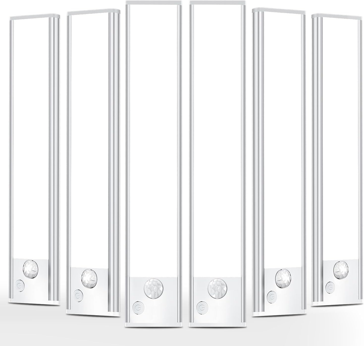 Under Cabinet Rechargeable Lighting: Motion Sensor Dimmable Lights Indoor - Battery Operated Lights - Wireless Activated Closet Light Magnetic Led Light for Kitchen Home Bathroom Counter Shelf