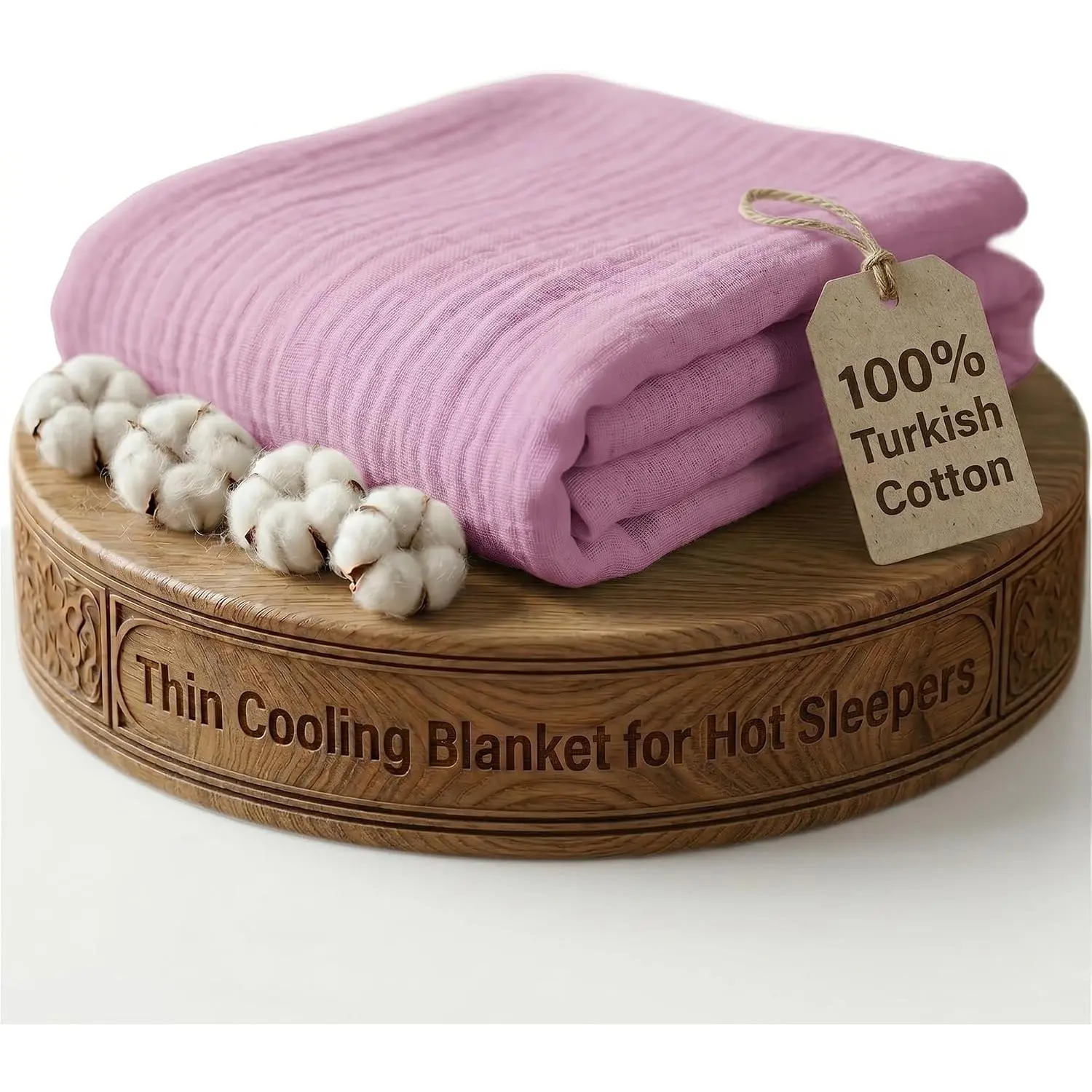 Turkish  Muslin Blanket: Thin Cooling Summer 55x60 –
