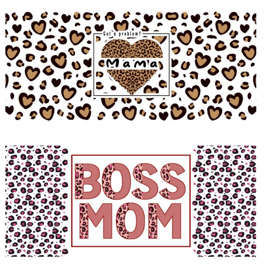 Mom Style Design UV DTF Transfer Sticker, 10pcs/set Waterproof Self Adhesive Sticker, Decorative Sticker for Glass Cup & Bottle, Crafts Cup Stickers