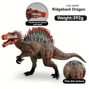 Dinosaur Action Figures - Spinosaurus & Indominus Rex, Realistic Open Mouth, Collectible Kid Toy Gift, Durable PVC