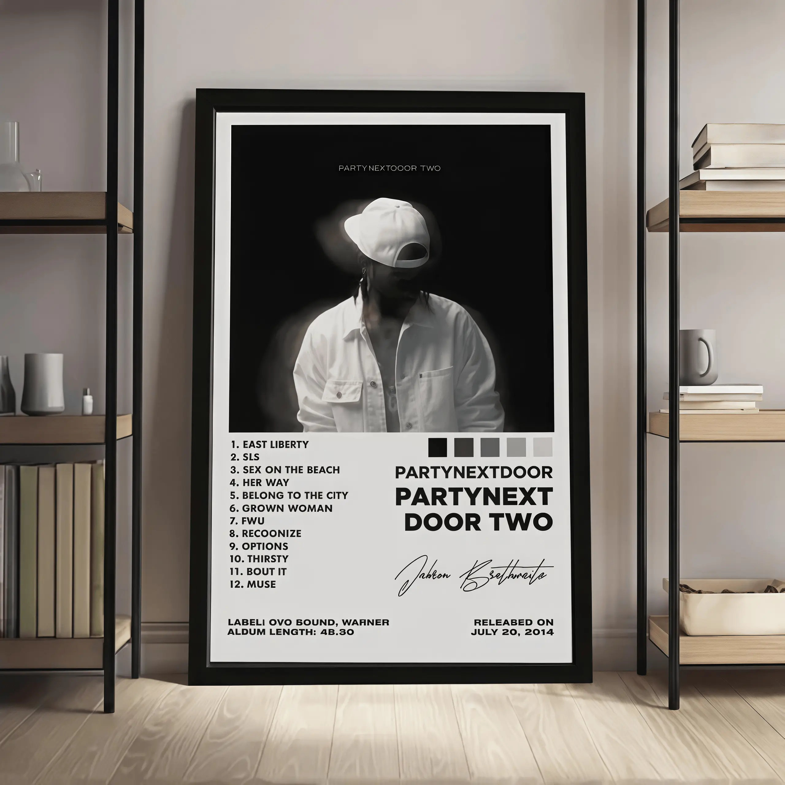 partynextdoor PARTYNEXTDOOR TWO poster album artwork poster music themed poster album themed poster hip hop poster canvas wall art print music lover room decor gift album cover unframed print music gift