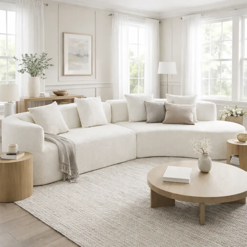 Beige + Chenille + 2 Seat