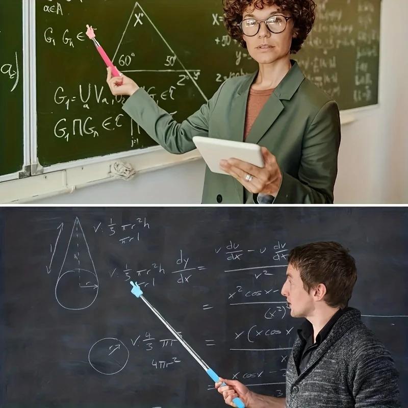 Retractable Classroom Teaching Pointer for Whiteboard, Portable Teaching Tool for Easy Storage, Ideal for Reading and Learning