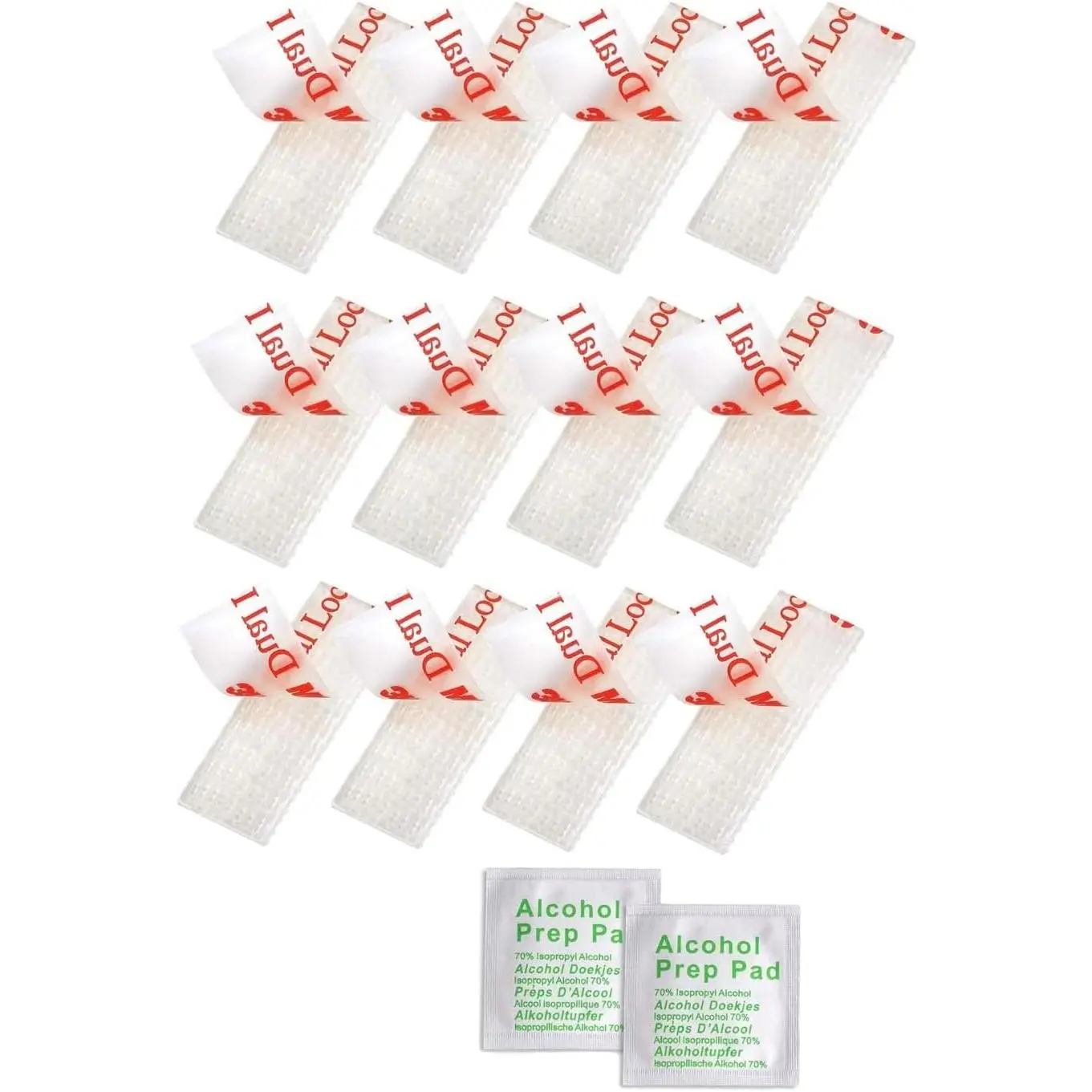 EZ Pass/IPass/IZoom/SunPass Mounting Strips 4 count 2 Sets, White