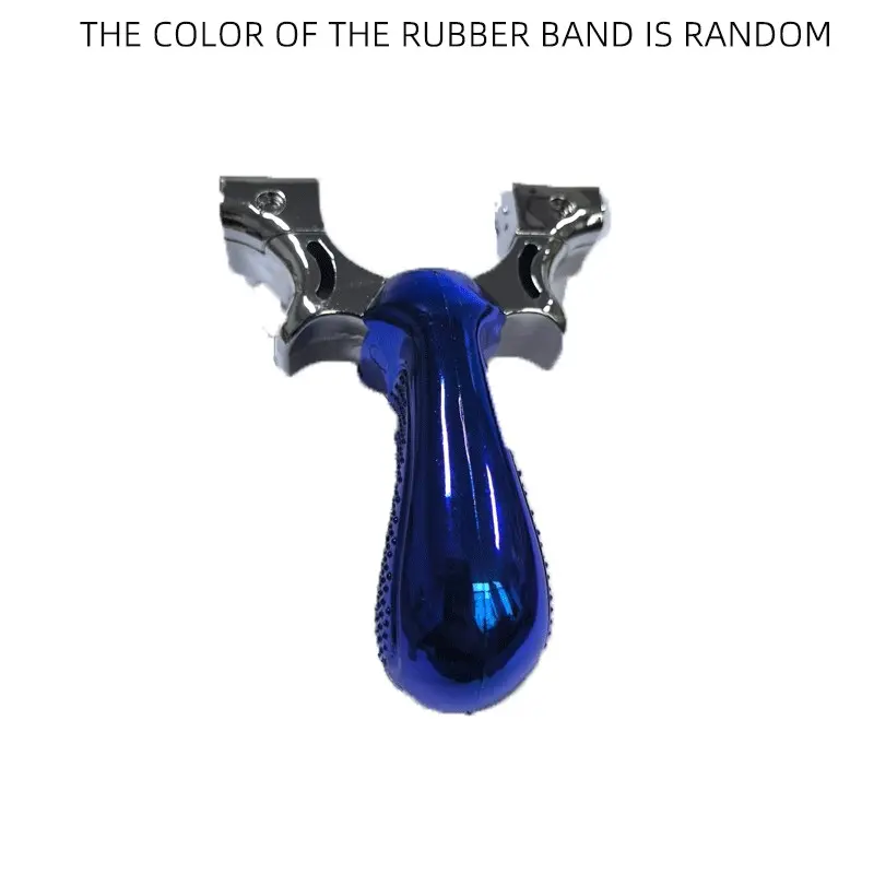 Blue Slingshot Set with Rubber Bands, Entertainment Training Slingshot Combo, Model 98k, Batch Number 08102026