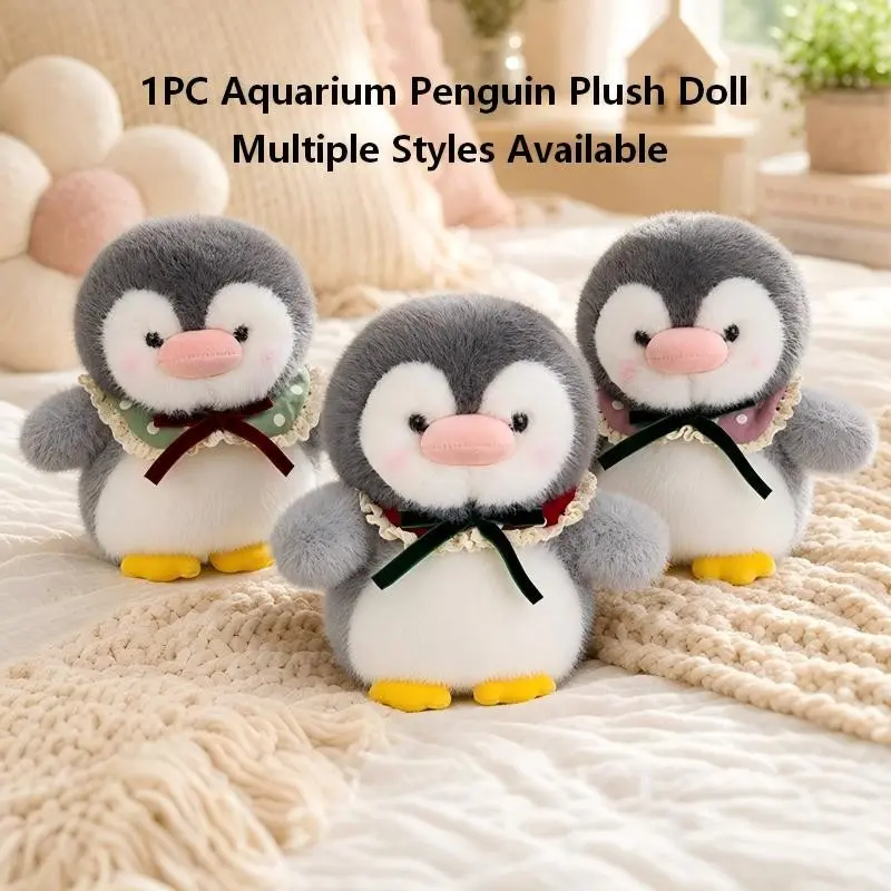 Ocean Aquarium Penguin Plush Toy Keychain Pendant Gift, Adorable Soft Stuffed Animal Accessory, Perfect Present for Kids & Adults