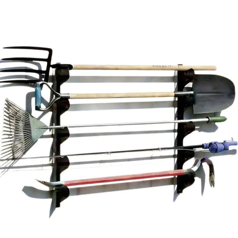 Wall Tool Rack, Sturdy, 45.4 kg Load Capacity, Garage Storage Organizer with Hooks for Kitchen, Garden Shed, Workshop, Utility Room