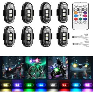 8-Pack  LED Strobe Remote Lights | 8 Colors, Anti- &  |  Flash for , , , Drone,  Leash | Ideal for Holiday Ambiance