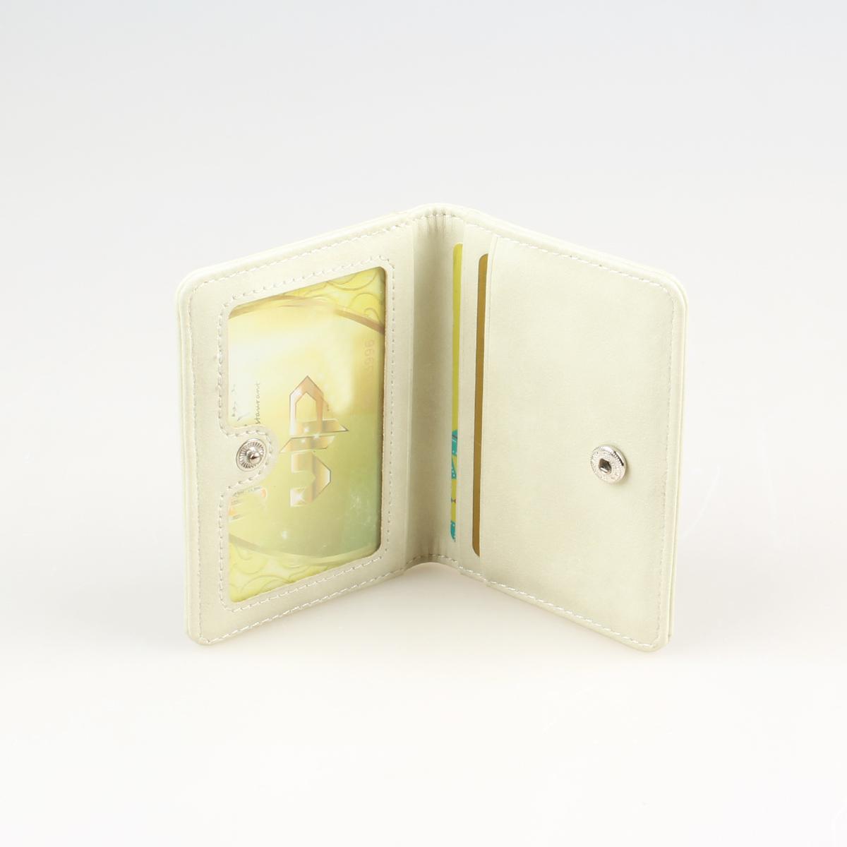 High quality fashionable large metal badge women's card bag, designer personalized ID card holder