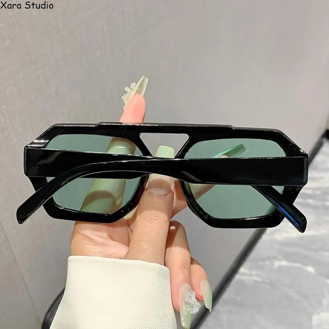 3 Pack Large Rectangular Sunglasses for Men & Women – Gradient Green-to-Blue Lenses, Sturdy Metal Frame, Trendy Fashion Eyewear for Casual, Formal, Travel & Daily Wear 3 Pack Large Rectangular Sunglasses for Men & Women – Gradient Green-to-Blue Lenses, Sturdy Metal Frame, Trendy Fashion Eyewear for Casual, Formal, Travel & Daily Wear