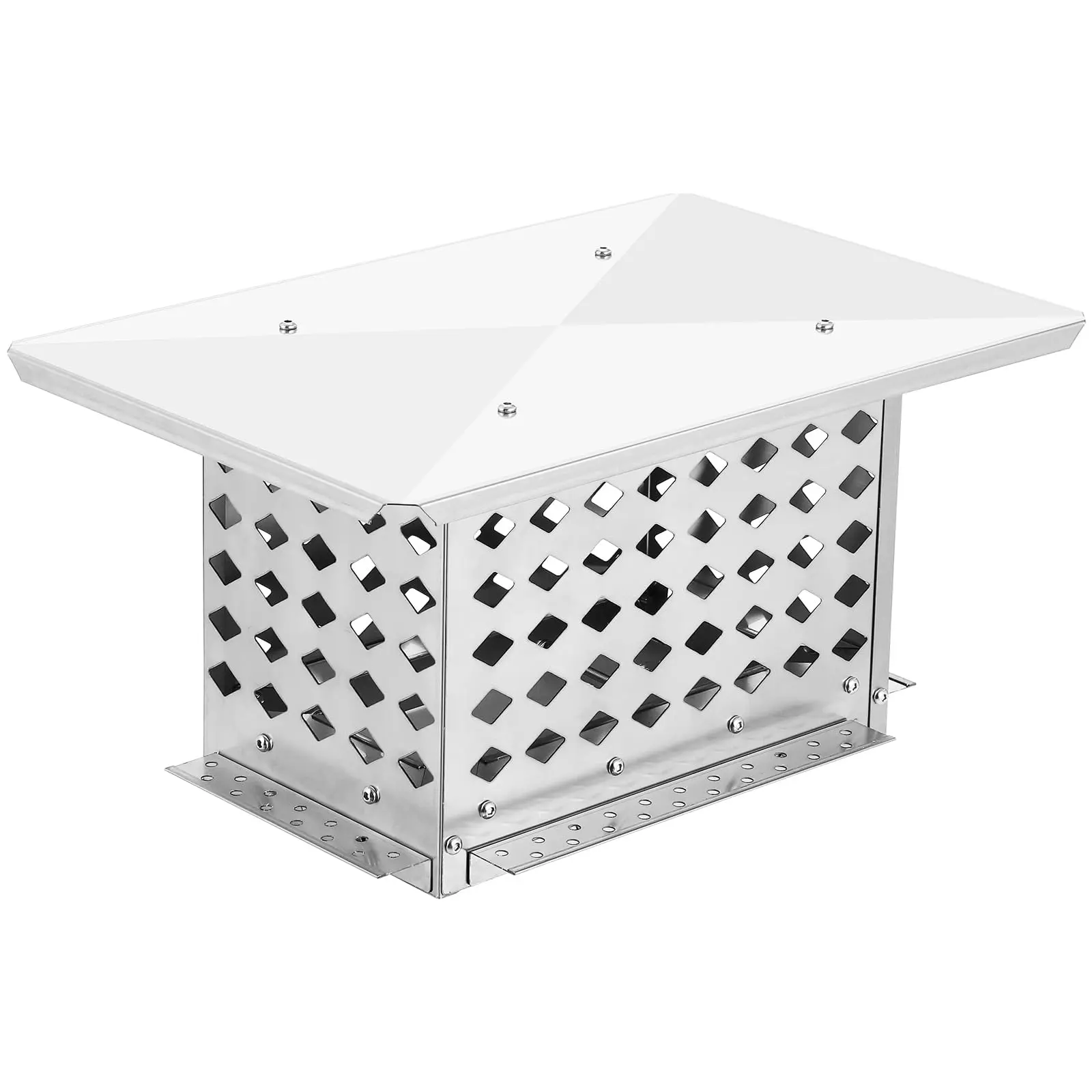 GARVEE Chimney Cap,8" x 13" Stainless Steel Single Bolt Chimney Fireplace Cover with Practical Accessories & Easy Installation,Waterproof,Mesh Chimney Flue Cover for Protection From Birds, Debris, Rain