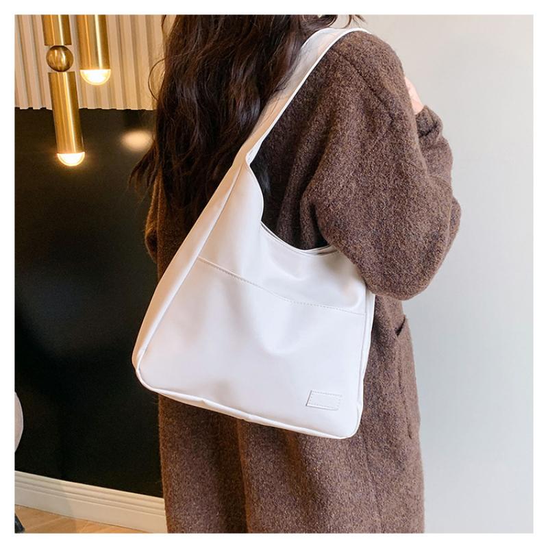 Large Capacity Retro Bag Women's Simple Tote College Student Class Shoulder Casual