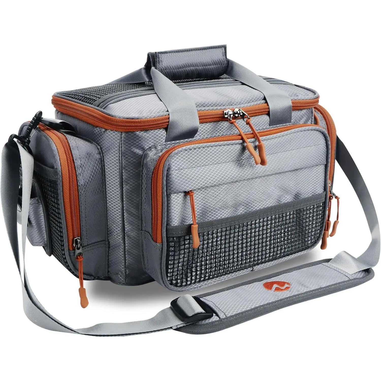 Fishing Tackle Box Bag - Fishing Bags for Saltwater or Freshwater (#Grey) Fishing Tackle Bags - Padded  Strap - Tackle Bag for 3600 Tackle Box