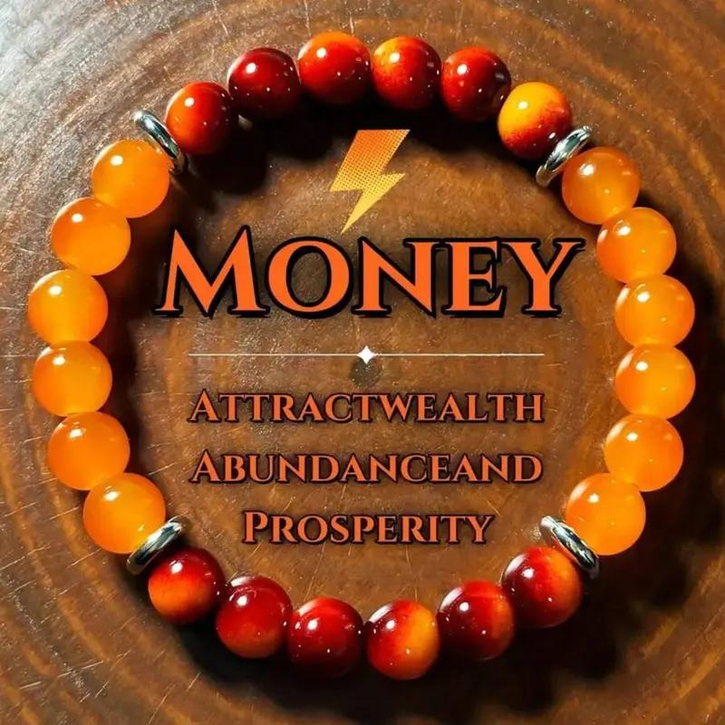 Natural Stone Wealth Elastic Beaded Adjustable Bracelet, Fashionable Versatile Money Magnet Wristband, Perfect for Daily Wear, Gift, Unisex, Adjustable Beaded Design, Beaded Bracelets