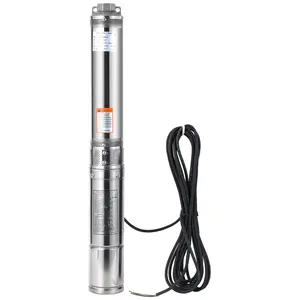 Powerful Deep Well Submersible Water Pump – 1HP, 4" Stainless Steel, 27GPM, Up to 259ft Head, Built-in Check Valve – Ideal for Home, Farm, Industrial, Irrigation, Livestock Water Supply