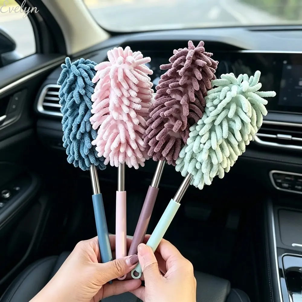 Extendable Car Dust Duster - Soft Bristles Ash Removal Mop, Practical Car Cleaning Tool for Leisure & Outdoor Vehicle Maintenance