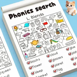 1-2 sets of fun cognitive coloring books, for baby's concentration ability training. With the dual gameplay of "finding objects" and "spotting flaws", it helps develop observation skills and patience. It is a great helper for parent-child reading and joyf