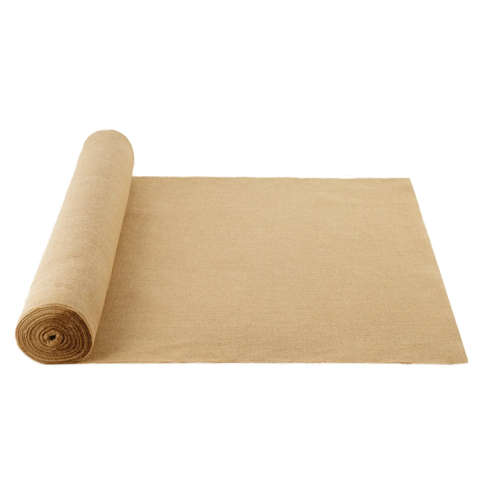 VEVOR Burlap Fabric Roll, 40"x 150 ft 45x 45 High Density Wide Natural Burlap Fabric Rolls, Jute Fabric Burlap Tree Wrap Roll, for Decor, Crafts, Wedding, Gardening, Plant Tree Winter Covering