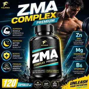 ZMA Supplements Capsules, with Zin, Vitamin B-6, Support Energy, Brain, Overall Health