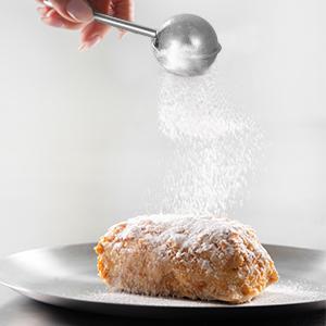 Stainless Steel Flour Duster for Baking, Long Handle Flour Sifter, Powdered Sugar Shaker Duster, Baking Sifter, Kitchen Gadgets, Baking Supplies