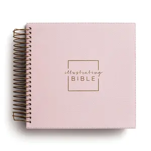 The New International Version Bible, Spiral-Bound Illustrated Edition, Softcover Spiral Binding, Pink: Delve into Scripture through drawing, writing, and contemplation, featuring space for journaling and sketching
