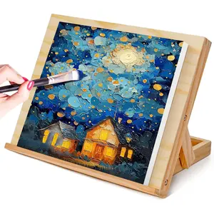 Adjustable Angle Tabletop Painting Easel, Art Supplies for Adults, Students & Artists, 13 4/5" x 11 2/5"