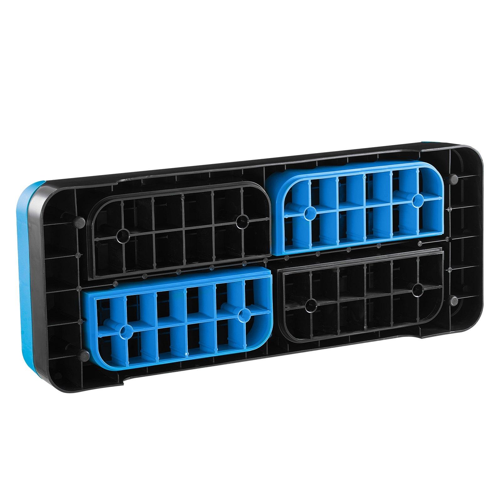 VEVOR Aerobic Exercise Step Platform, 28-Inch Workout Aerobic Stepper, Height Adjustable Fitness Training Step Deck Trainer with 4 Risers, Non-Slip Surface Bench for Home Gym Cardio Strength, Blue VEVOR Aerobic Exercise Step Platform, 28-Inch Workout Aerobic Stepper, Height Adjustable Fitness Training Step Deck Trainer with 4 Risers, Non-Slip Surface Bench for Home Gym Cardio Strength, Blue