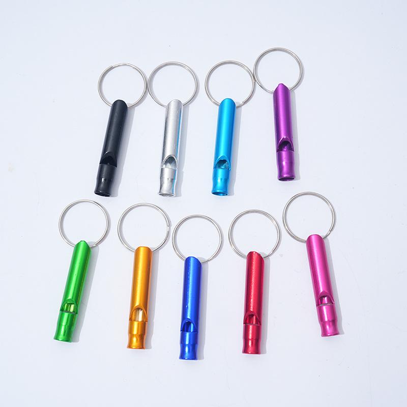Survival Whistle Outdoor Keychain Whistle Training Tool Treble Multifunctional Aluminum Alloy Whistle