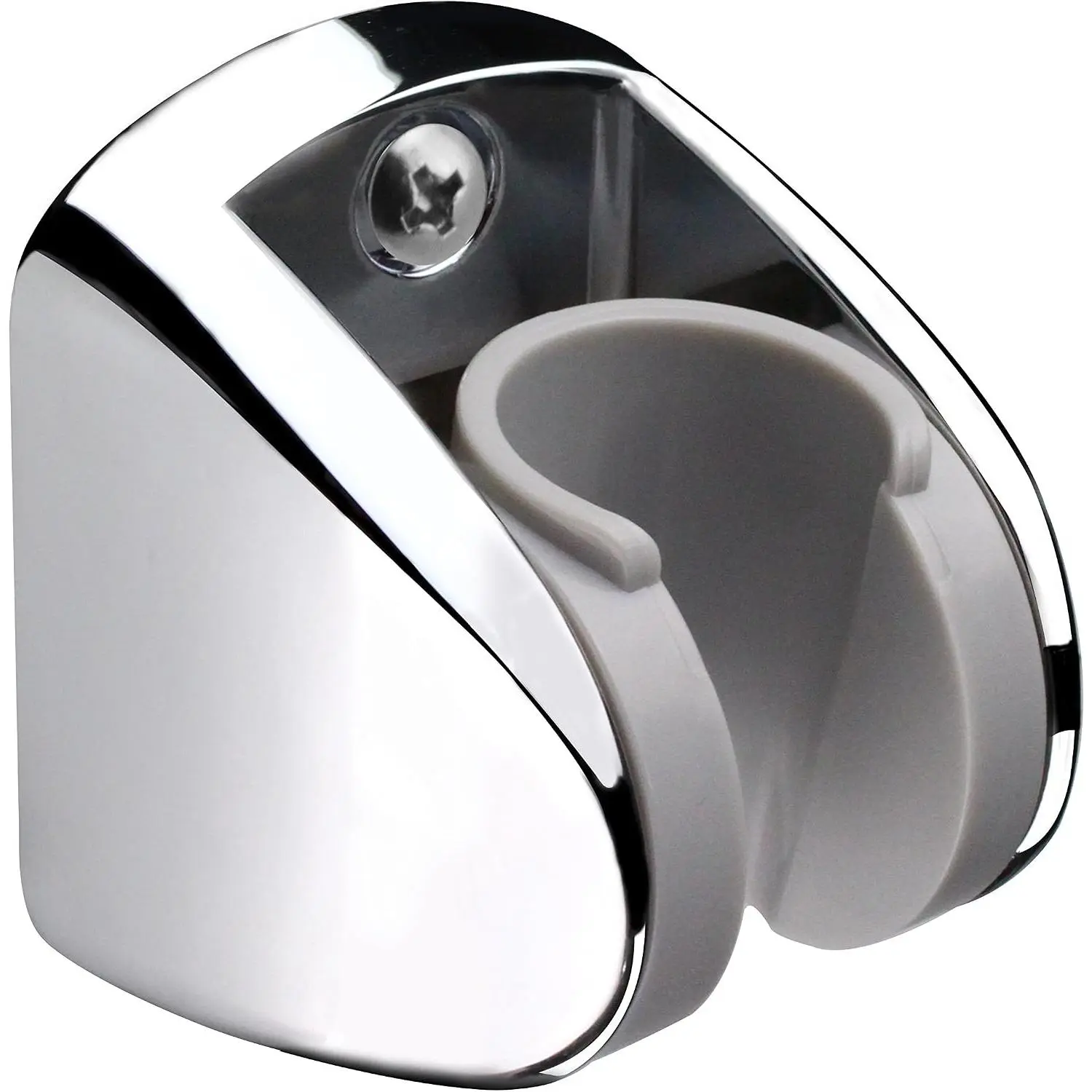 Wall Mount Shower Bracket, Wide Angle Adjustment, Screw Fix, Chrome | For Handheld Shower , Large Height Adjustable, Fits Any Shower Space, Mounting Screws and Wall Anchors Included