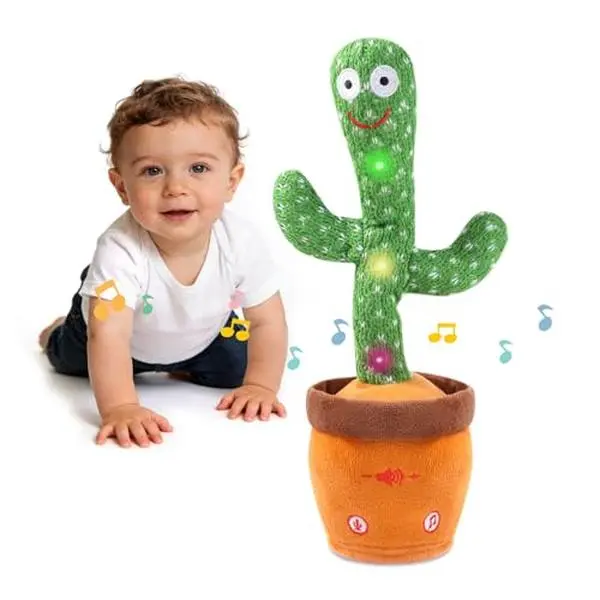 Led Lighted Talking Dancing Giraffe Plush Toy - Interactive Musical Toy with Voice Repeat, Recording, Singing Functions, Fun Party Gift for Toddlers