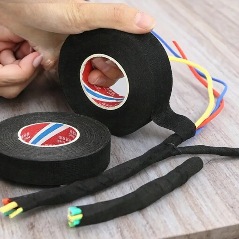 High Temp Resistant Flame Retardant Electrical Insulation Tape - Strong, Tear-Resistant Industrial Grade Waterproof High Adhesion Eco-Friendly Multi-Purpose Wire Harness Tape for Wire Wrapping, Circuit Repair & Bundling