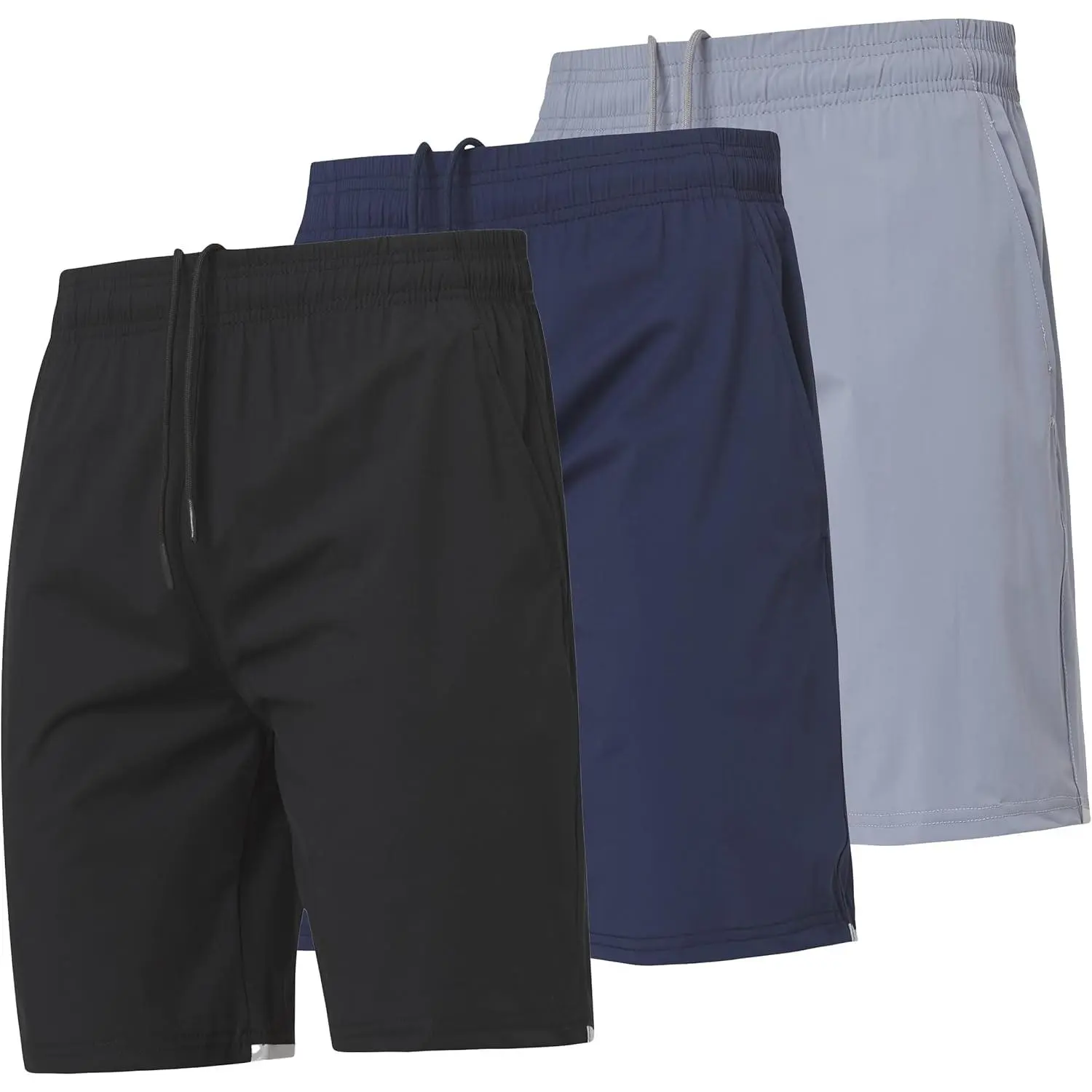 Ultra Performance Mens Athletic Running Shorts 3 Pack Super Stretch Workout Gym Shorts for Men, 7 Inch Inseam