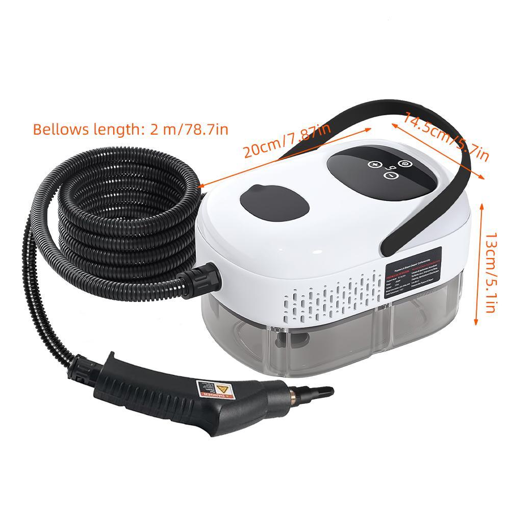 1500W Handheld Steam Cleaner, 50 PSI High-Pressure Steam, 1000ml Tank, 6-Level Adjustable, 105°C/221°F Fast Heat in 15s, Portable Multi-Surface Steamer with 16-Piece Kit