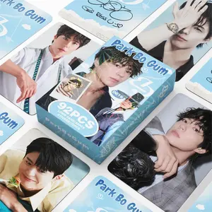 92PCS KPOP Small Card Korean Wave Movies and TV Dramas Park Bo Gum Laser Cards Photo Cards Stickers Lomo Cards Gifts