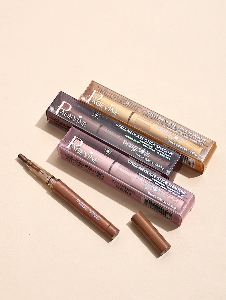 PAGE VINE Highlighter Eyeshadow Stick Amazon TK Under-Eye Shadow Pen 12-Color Eyeshadow High-End Eyeshadow