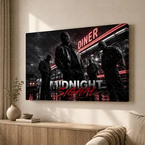 Dark Aesthetic Wall Art Poster, Red & Black Modern Canvas, Horror Mask Illustration, Bedroom & Living Room Decor, Moody Home Wall Art, Teen Room, Office Artistic Poster,wall decor,poster.