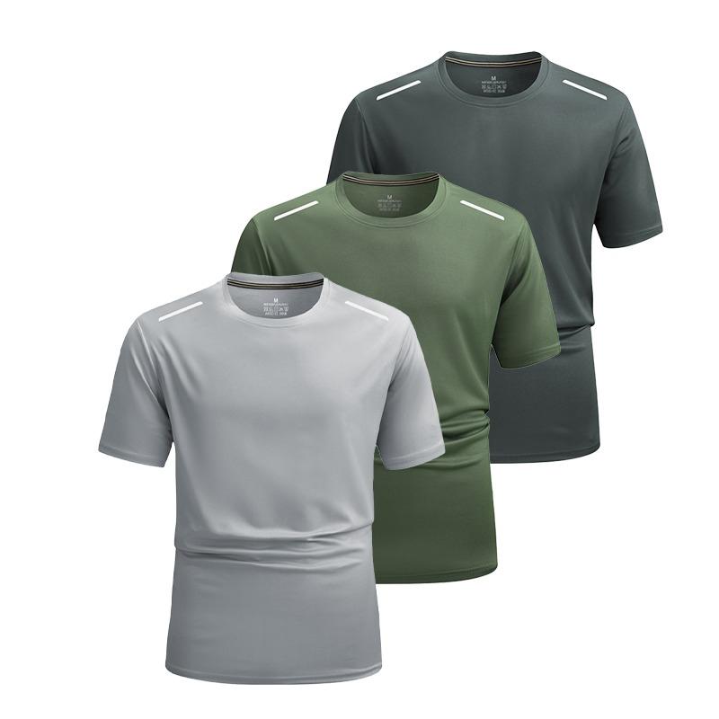 1/3 Pack Men's Workout Running Shirts, Dry Fit Moisture Wicking T-Shirt, Gym Athletic Short Sleeve Tee Shirts, Breathable Quick Dry Sportswear