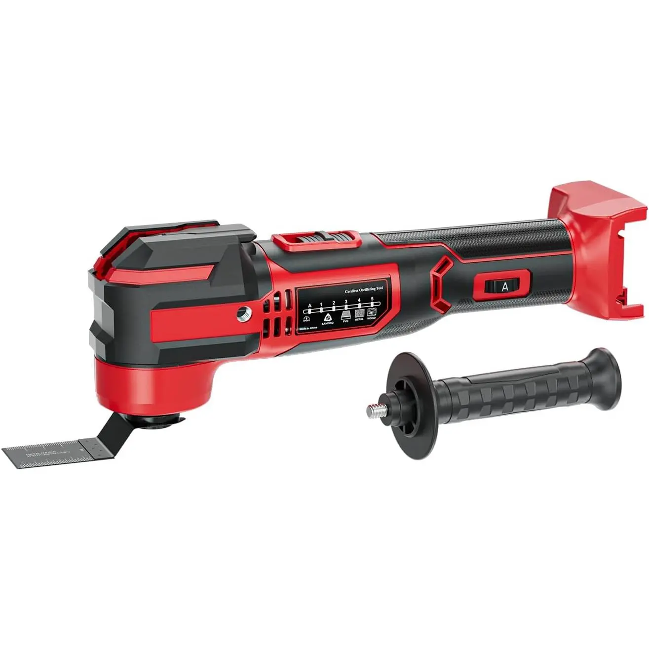 Brushless Cordless Orbiting Multi Tool (Milwaukee 18V Battery Compatible) - 21000 OPM, 0 Clearance Cut, Variable Speeds, 4.5° Fast Cut, Low Vibration, Woodcutting Blades (Power Oscillating Tool Only)