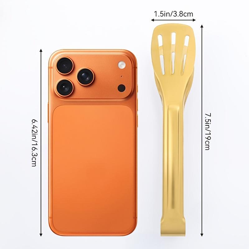 1/2pcs 7-Inch Stainless Steel Tongs | LDQ Buffet Clamps, Party and Grill Tongs, Dishwasher Safe, Suitable for Cooking Steak, Bread, Cake, Ideal for Home Kitchen and Hotel Restaurant