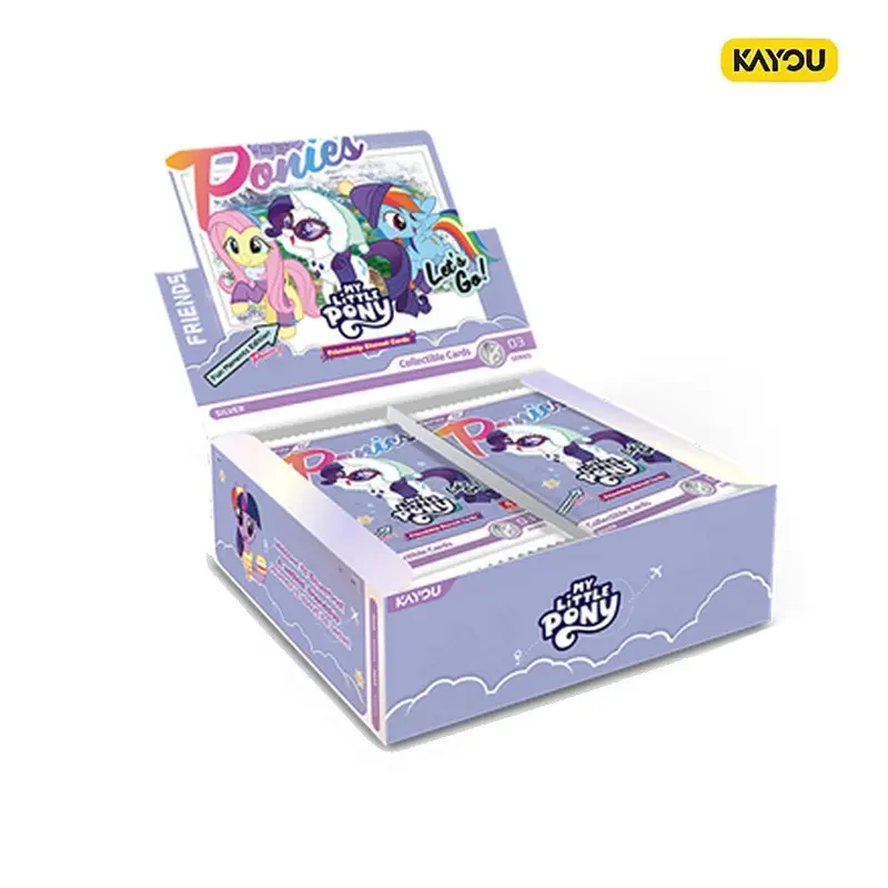 Official Kayou My Little Pony Card Pack,SEA, English Version, Original Packaging, Birthday Gift, Prize Item, Fun Collectible Cards