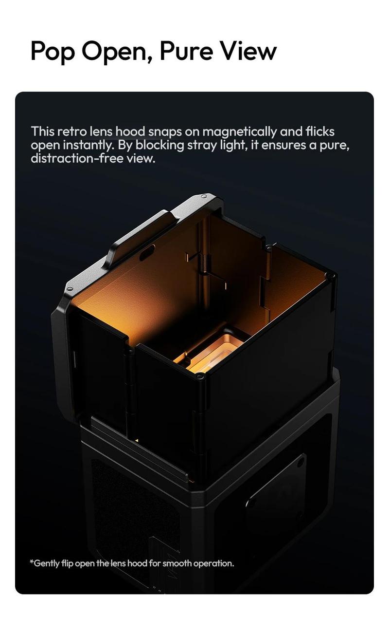 Ulanzi VF01 Waist-Level Viewfinder 35/50mm Framelines 28mm Focal Length 3-element Lens Group for Camera Enthusiasts