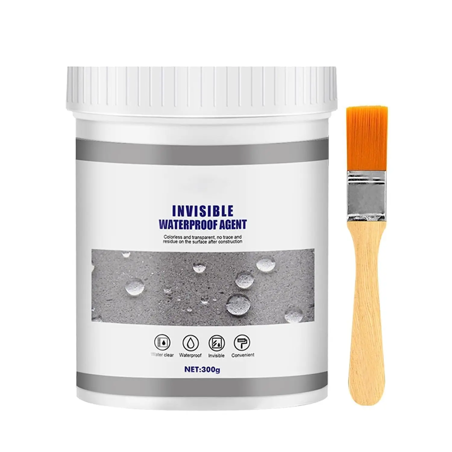 Invisible  Sealant Agent, Clear Water-Based Bonding & Insulating Coating, Anti-Leakage Sealant for Roofs, Walls, Cracks & Indoor & Outdoor Repairs, 10.5 oz
